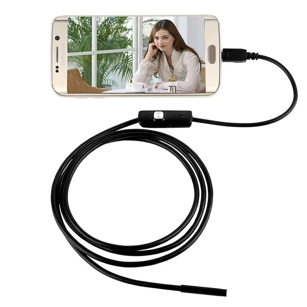 ENDOSCOPICA TELECAMERA ISPEZIONE MICRO USB PER ANDROID CON FUNZIONE OTG 5MT - TrAdE Shop Traesio
