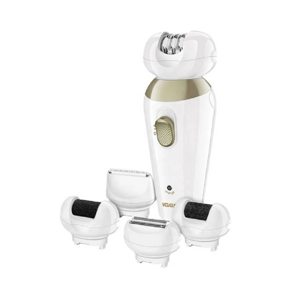 EPILATORE PROFESSIONALE RICARICABILE DEPILAZIONE VISO CORPO DONNA 5IN1 GM-7005
