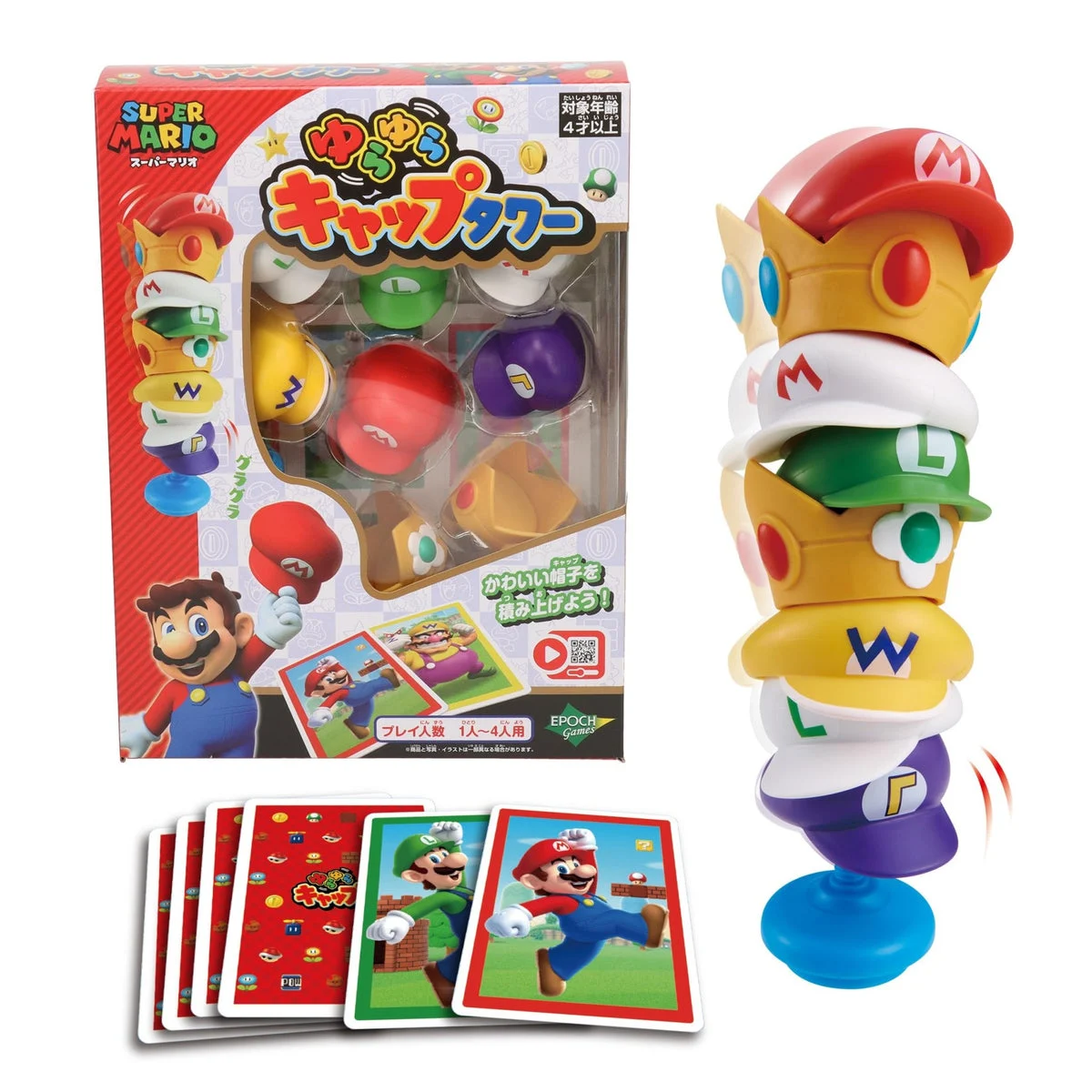 EPOCH Super Mario gioco torre cappelli oscillante 1-4 giocatori 4+ anni