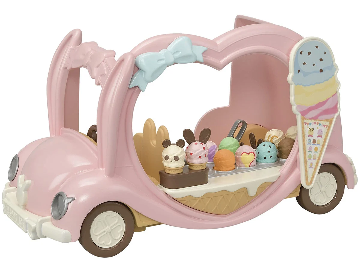 EPOCH Sylvanian Families Yuenchi Omiseya-san Happy Ice Cream Wagon M-89