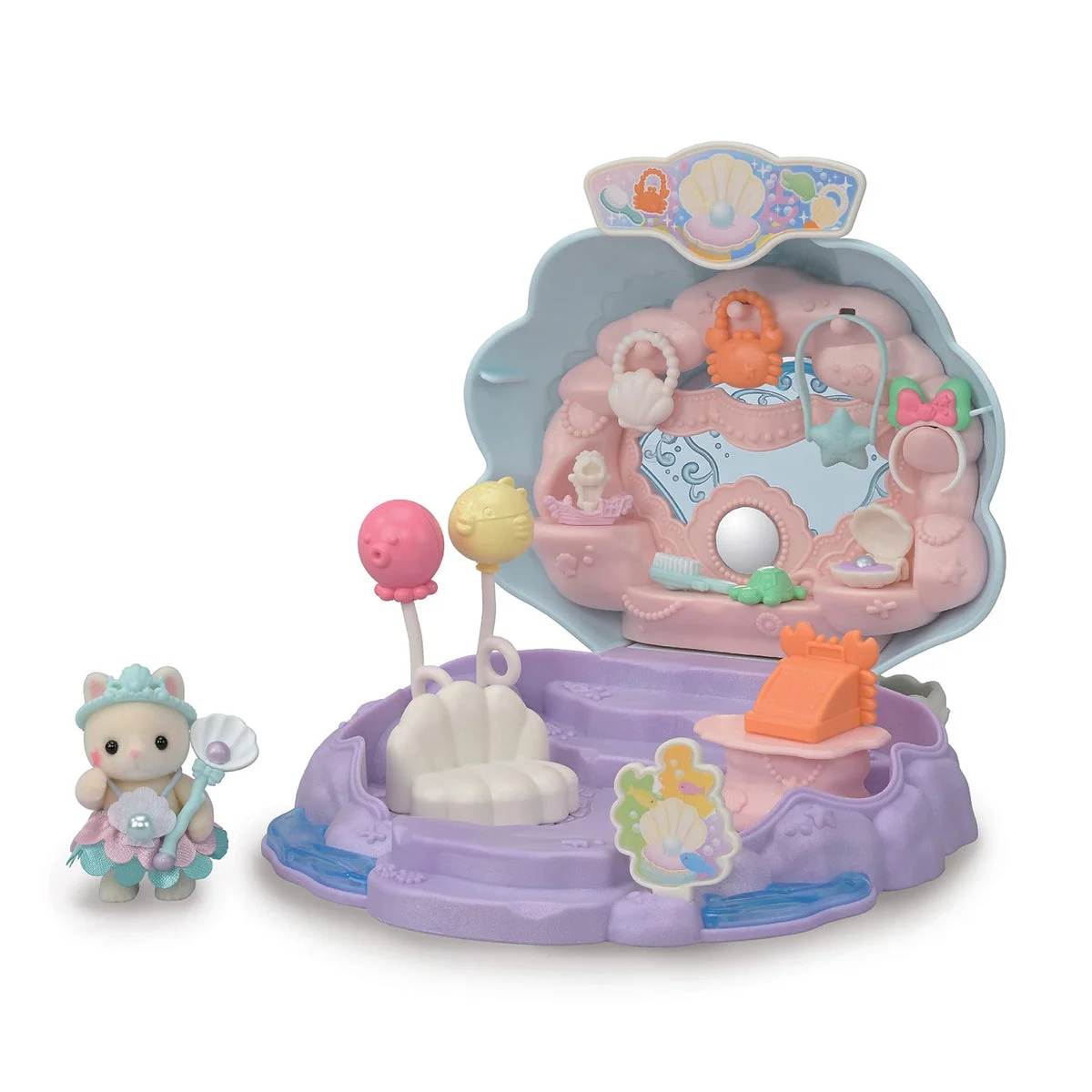 EPOCH Sylvanian Families Yuenchi Omiseya-san Youmiru Princess no Mermaid Shop コ-78