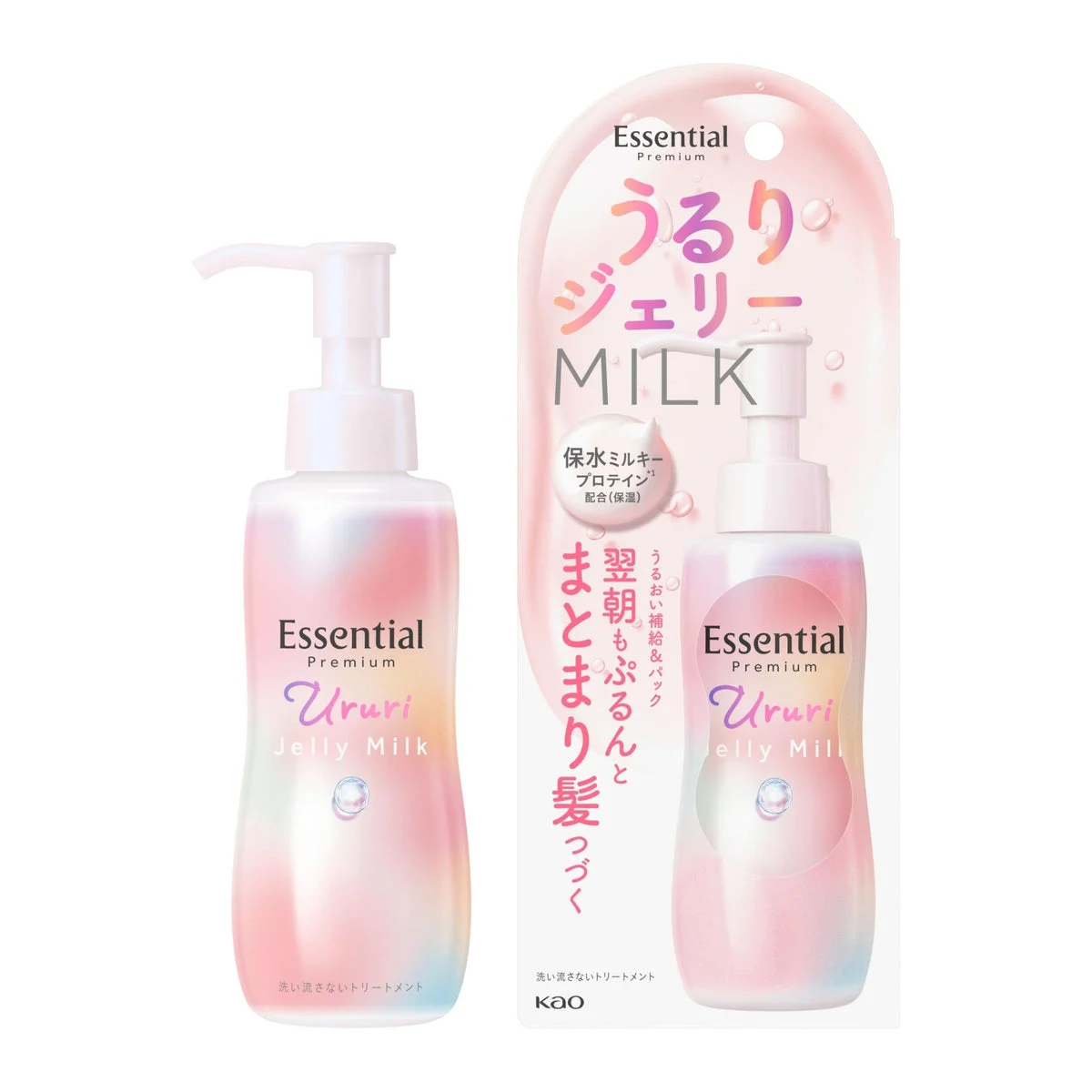 Latte-gel idratante per capelli senza risciacquo, pesca bianca e muschio 140ml