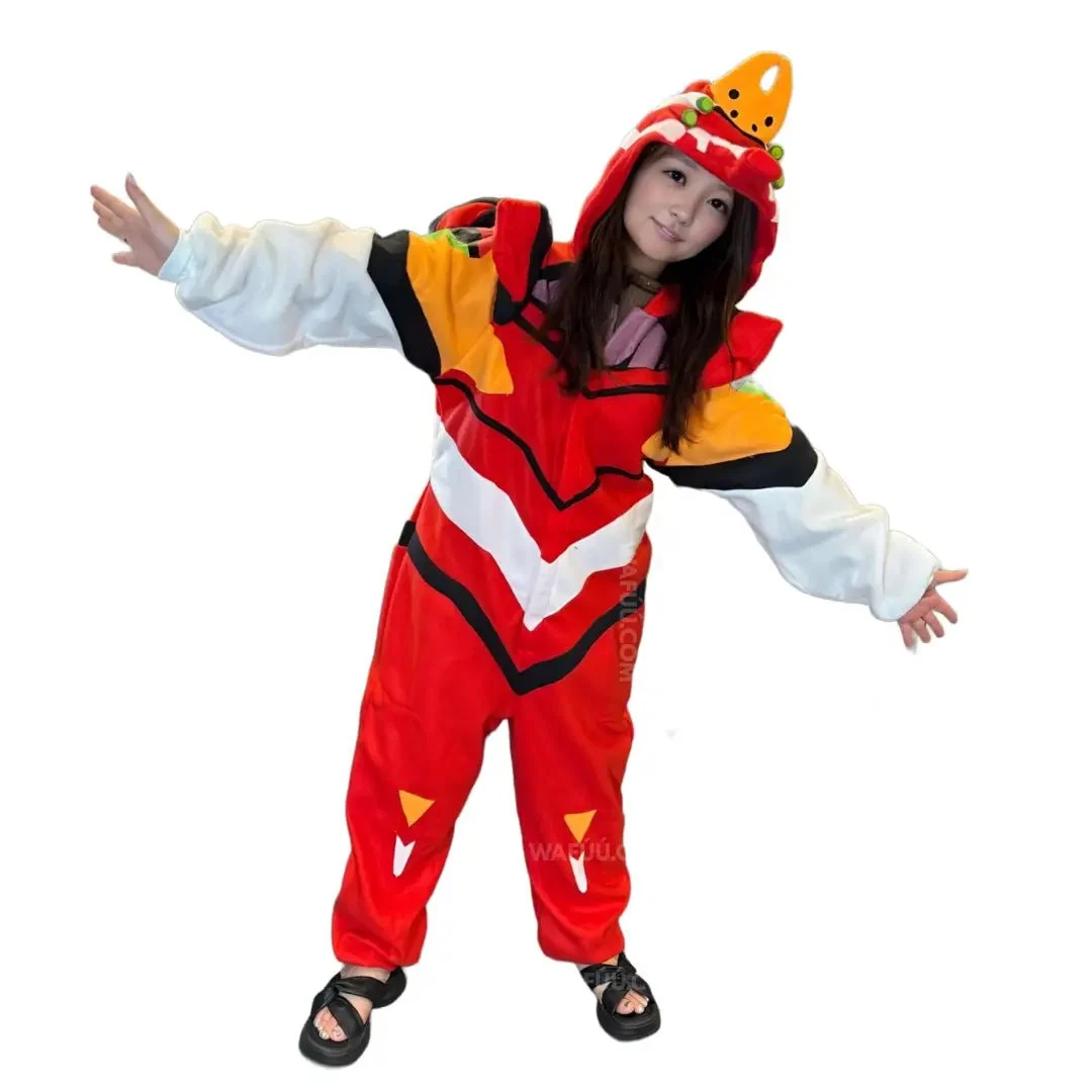 Evangelion Costume Kigurumi Fleece Unisex EVA002 Verde 145cm - Other