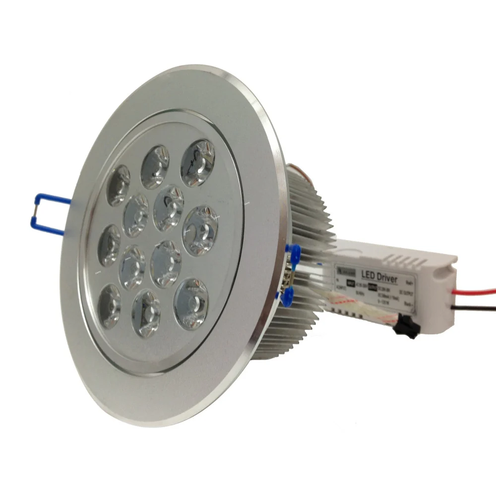 FARETTO 12 LED 12W AD INCASSO ORIENTABILE SPOT LUCE A MOLLA CON ALETTE DRIVER - TrAdE Shop Traesio