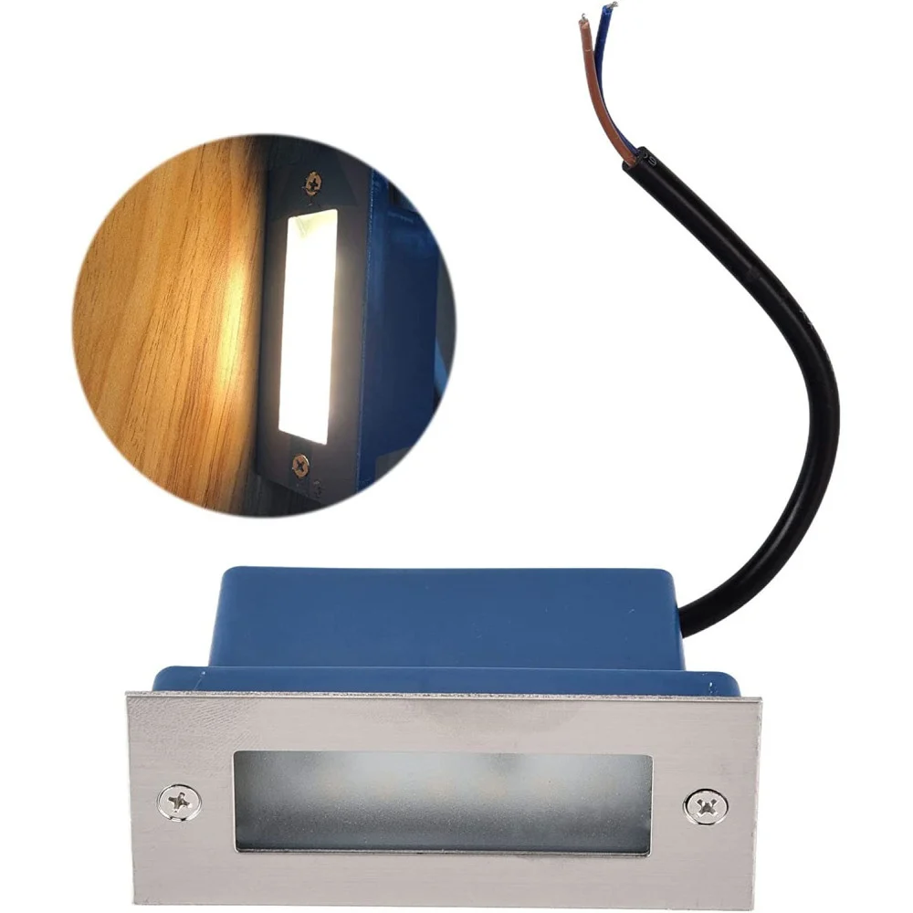 FARETTO FARO 3 LED SEGNAPASSI A INCASSO CALPESTABILE INTERNO ESTERNO 2W - TrAdE Shop Traesio