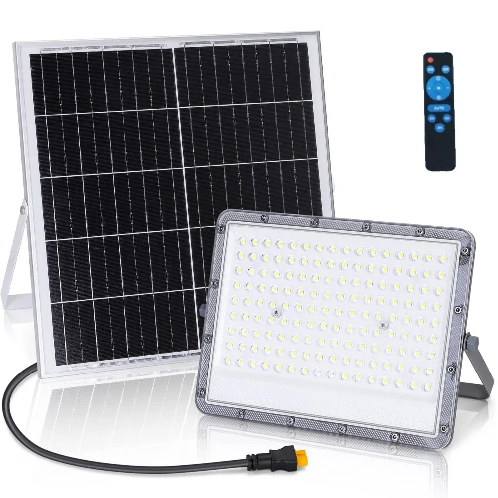 FARETTO FARO LED SOLARE 200 W TELECOMANDO IP65 LUCE BIANCO FREDDA 6500K FSO-200