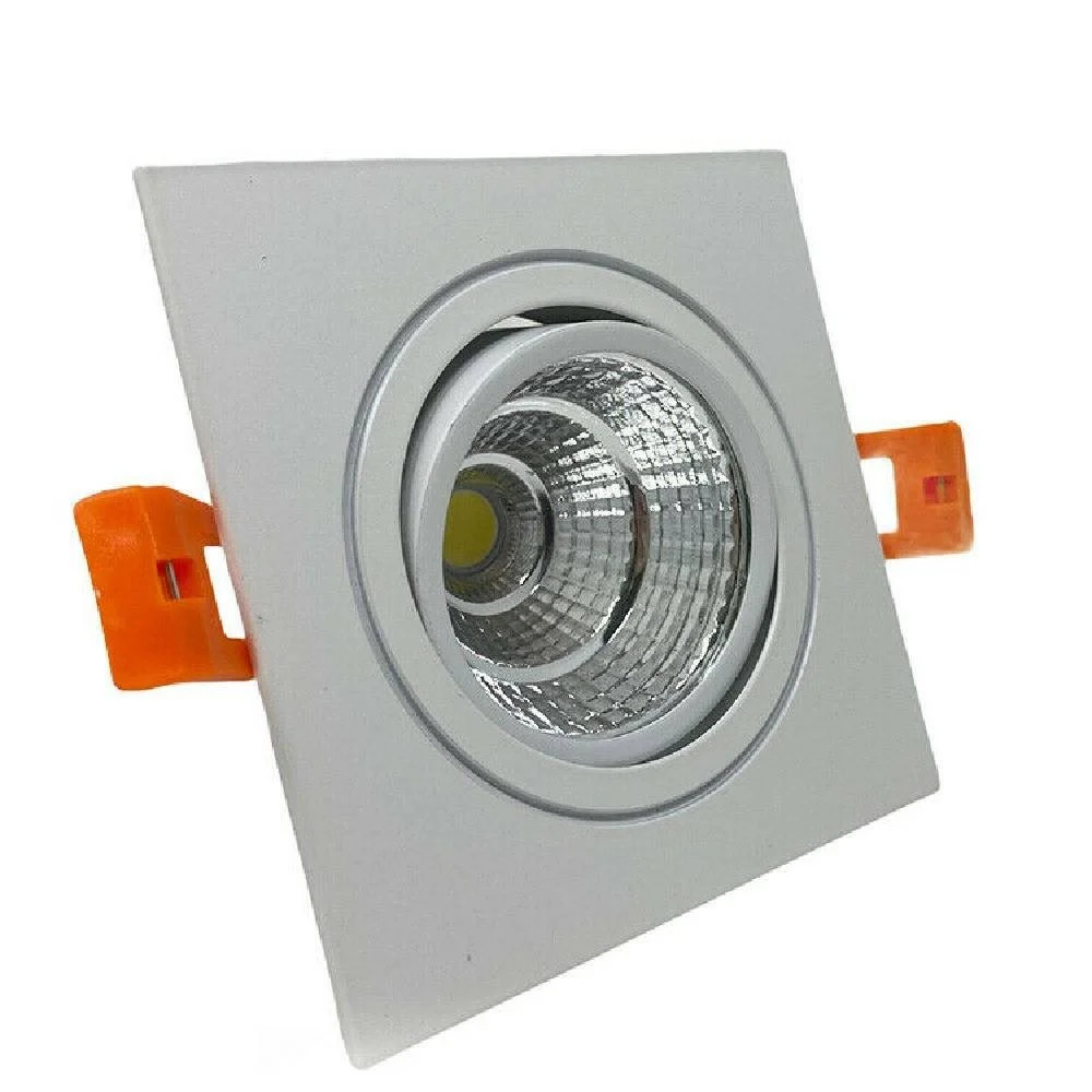 FARETTO INCASSO LED COB 7 WATT QUADRATO 700 LM LUCE FREDDA NATURALE CALDA - TrAdE Shop Traesio
