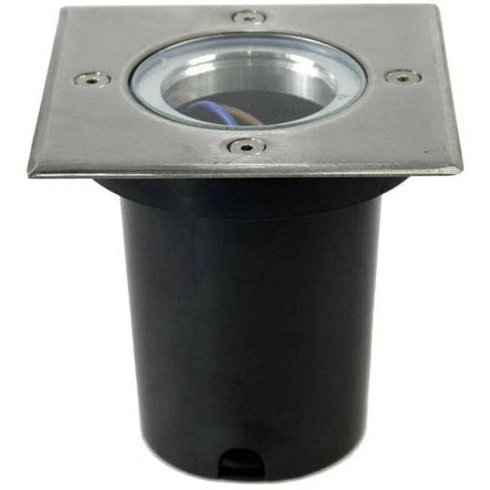 FARETTO INCASSO SEGNAPASSO QUADRATO LUCE GU10 CALPESTABILE ESTERNO GIARDINO ES13 - TrAdE Shop Traesio