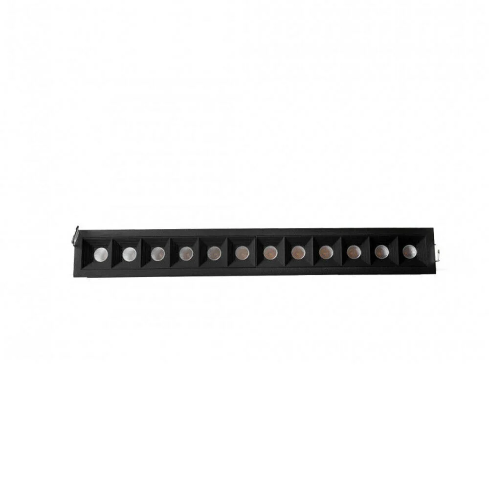 FARETTO LED INCASSO 24W SOFFITTO MODERNO NERO LUCE 6500K 4000K 3000K SPOT - TrAdE Shop Traesio