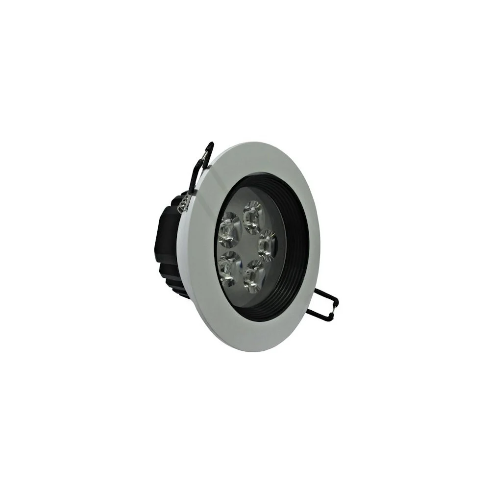 FARETTO LED INCASSO A MOLLA CON ALETTE 3 5 7 9 12 15 18 W CORNICE TELAIO BIANCO - TrAdE Shop Traesio
