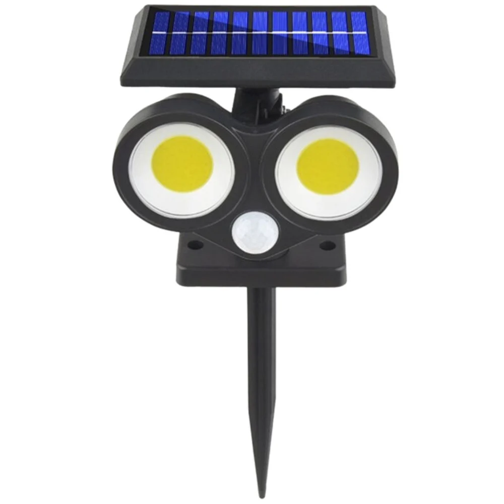 FARETTO SOLARE DA ESTERNO A LED COB LAMPADA DA PARETE APPLIQUE IMPERMEABILE IP65 - TrAdE Shop Traesio