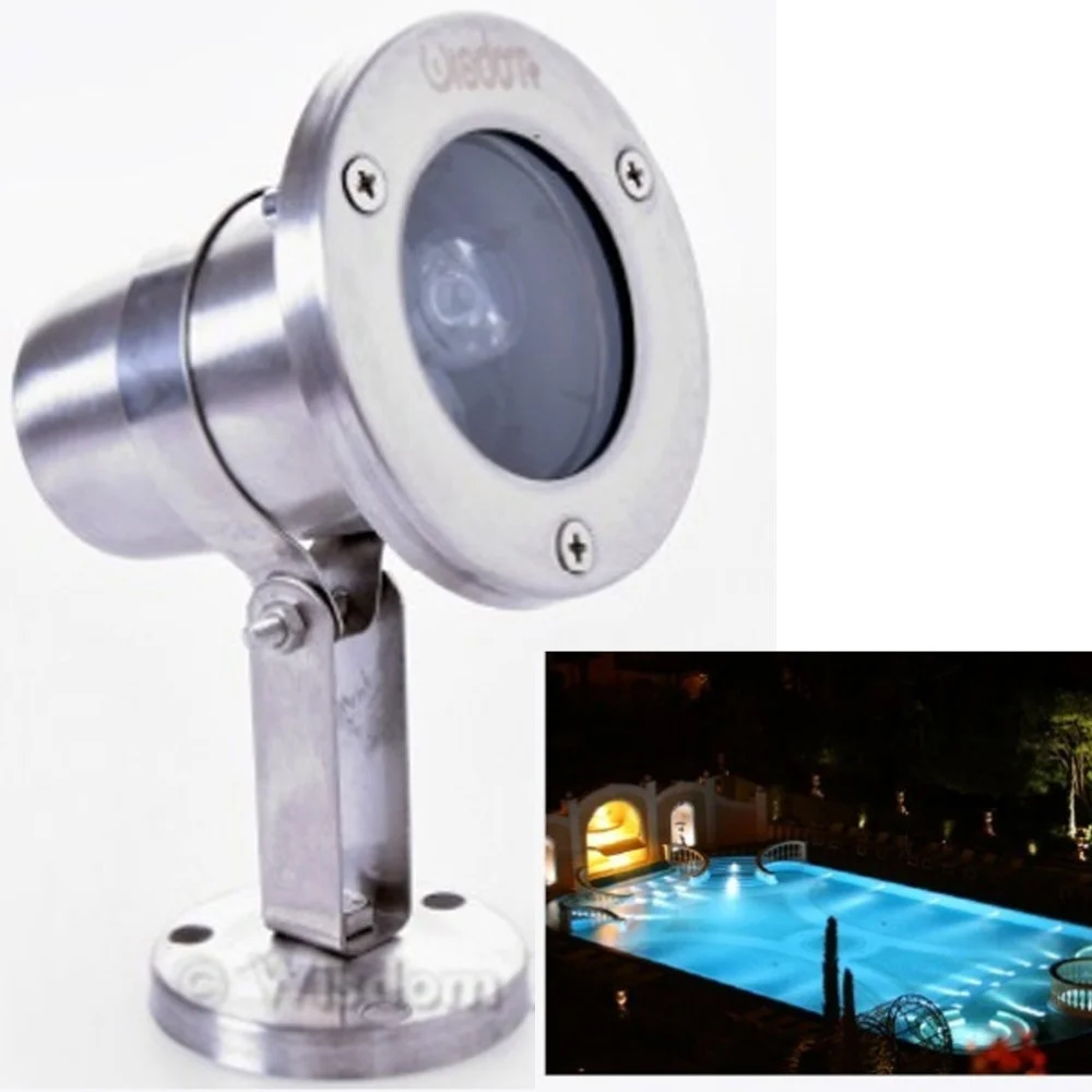 FARETTO SPOT LIGHT PER ESTERNO DA GIARDINO 3 WATT LUCE CALDA FREDDA VERDE RGB - TrAdE Shop Traesio