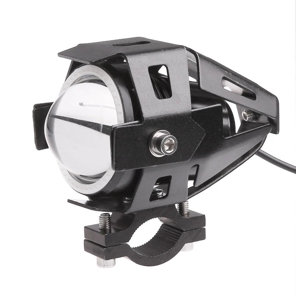 FARO ANTERIORE PER MOTO QUAD FARETTO CREE LED U 7 CON BORDO CORNICE COLORATA - TrAdE Shop Traesio
