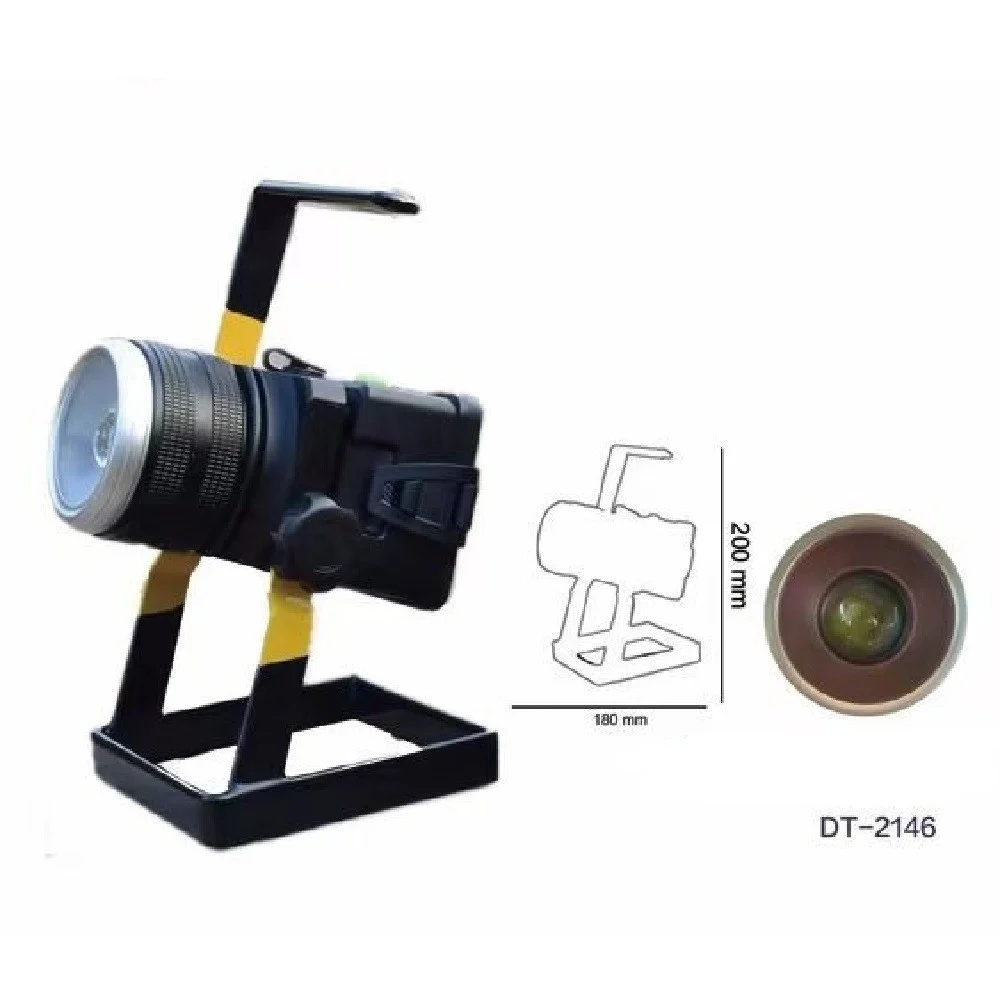 FARO DA LAVORO LED RICARICABILE FARETTO LAMPADA PORTATILE 102W CAMPEGGIO DT-2416