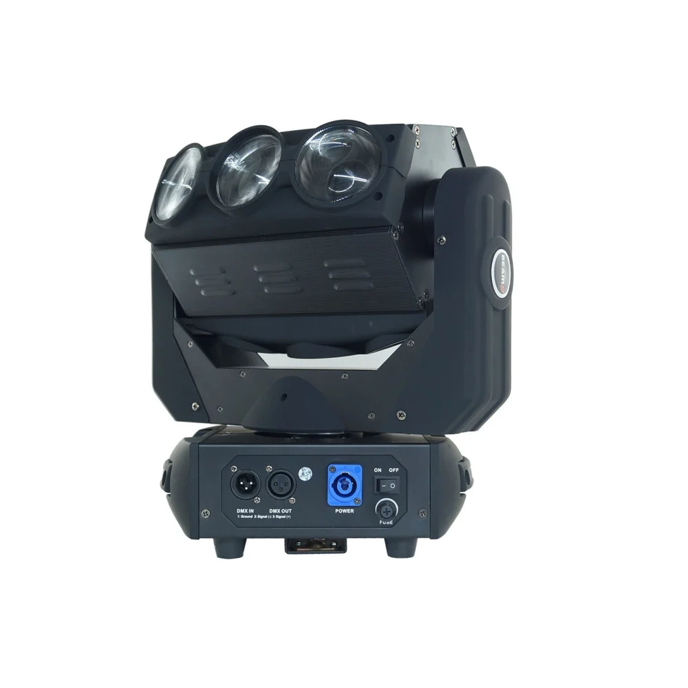 FARO DISCOTECA TESTA MOBILE 9 LED 360 GRADI RGBW MOVING HEAD LIGHT PROIETTORE - TrAdE Shop Traesio