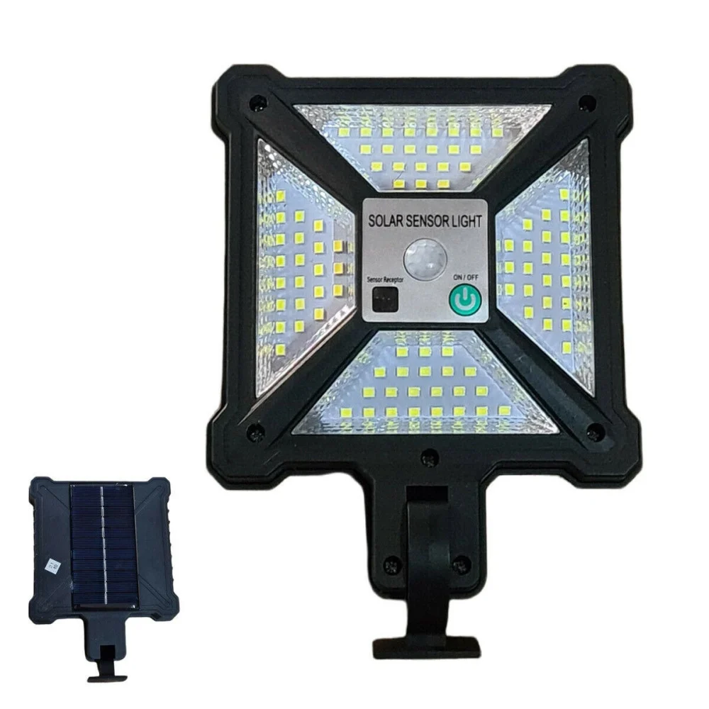 FARO LAMPIONE STRADALE CON PANNELLO SOLARE SENSORE DI MOVIMENTO LED TELECOMANDO - TrAdE Shop Traesio