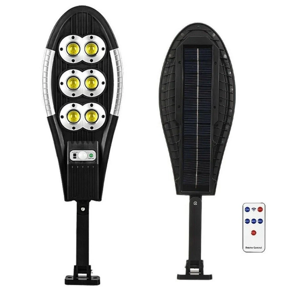 FARO LAMPIONE STRADALE PANNELLO SOLARE CON SENSORE TELECOMANDO 150LED COB ART.06 - TrAdE Shop Traesio