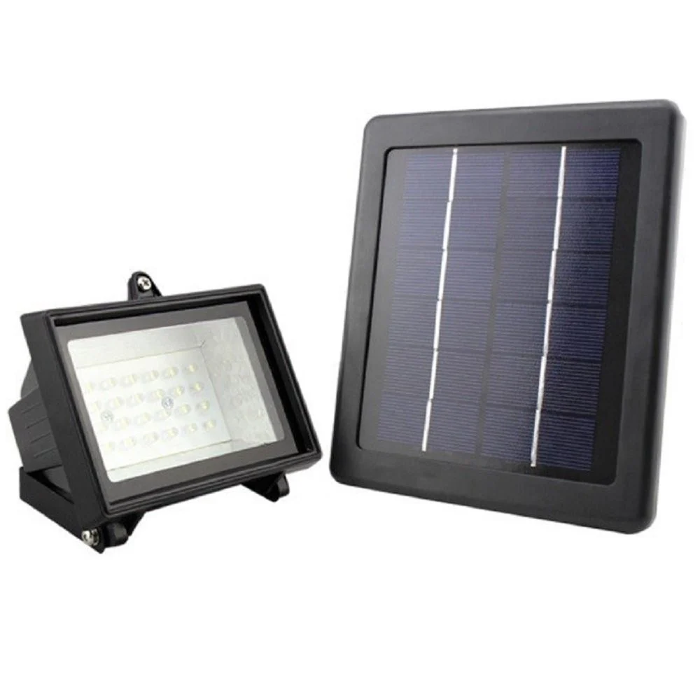 FARO LED CON PANNELLO SOLARE ILLUMINAZIONE ESTERNA DA GIARDINO 40 LED 2,5W 6V - TrAdE Shop Traesio