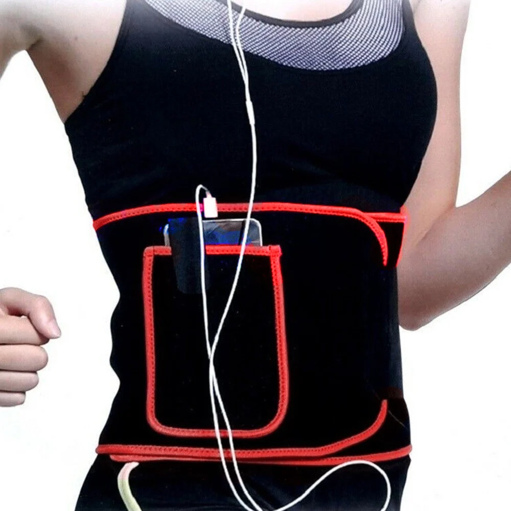 FASCIA CORSETTO LOMBARE ORTOPEDICO ELASTICO + TASCA PORTACELLULARE COLORE ROSSO - TrAdE Shop Traesio