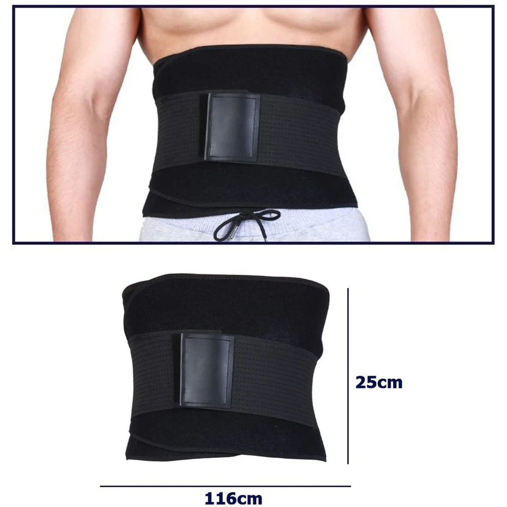 FASCIA POSTURALE SCHIENA SUPPORTO REGOLABILE A STRAPPO TUTORE LOMBARE NERO - TrAdE Shop Traesio