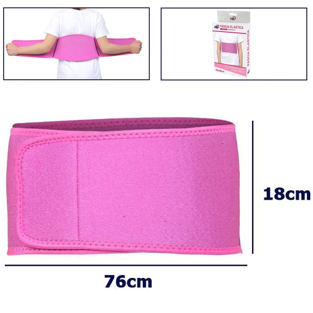 FASCIA POSTURALE SCHIENA SUPPORTO REGOLABILE TUTORE PER BAMBINE COLORE ROSA - TrAdE Shop Traesio