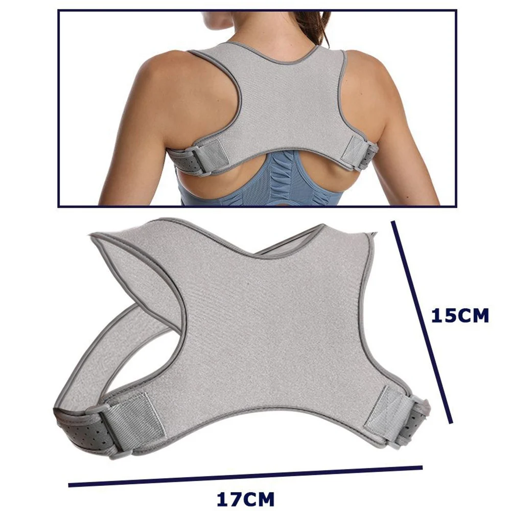 FASCIA TOP PER DONNA POSTURALE SCHIENA SUPPORTO REGOLABILE TUTORE LOMBARE GRIGIO - TrAdE Shop Traesio