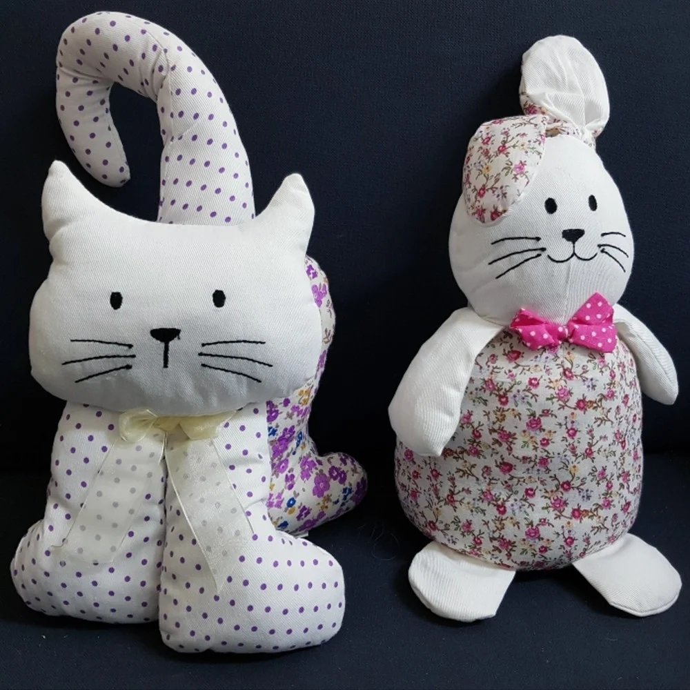 FERMAPORTA FORMA CONIGLIO GATTO SABBIA BLOCCA VINTAGE SHABBY CHIC DECORAZIONI - TrAdE Shop Traesio