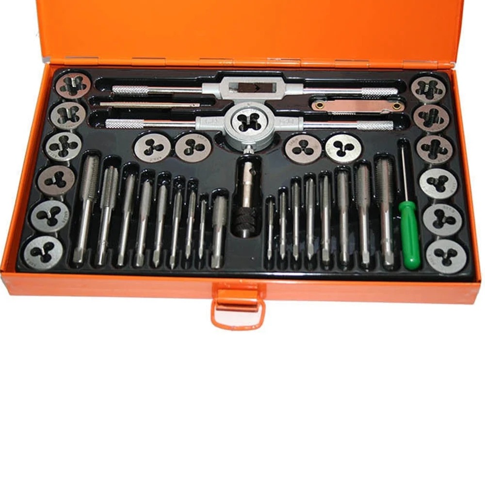 FILIERA 40 PZ FILIERE MASCHI E FEMMINE X FILETTATURA FERRO IN VALIGETTA - TrAdE Shop Traesio