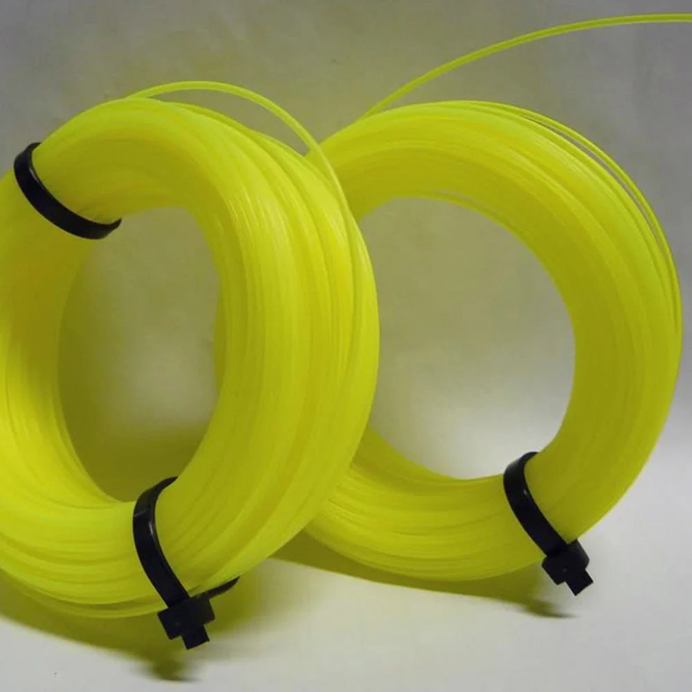 FILO DECESPUGLIATORE IN NYLON BOBINA RINFORZATA TONDO Ø 4.0MM X 20 METRI GIALLO - TrAdE Shop Traesio