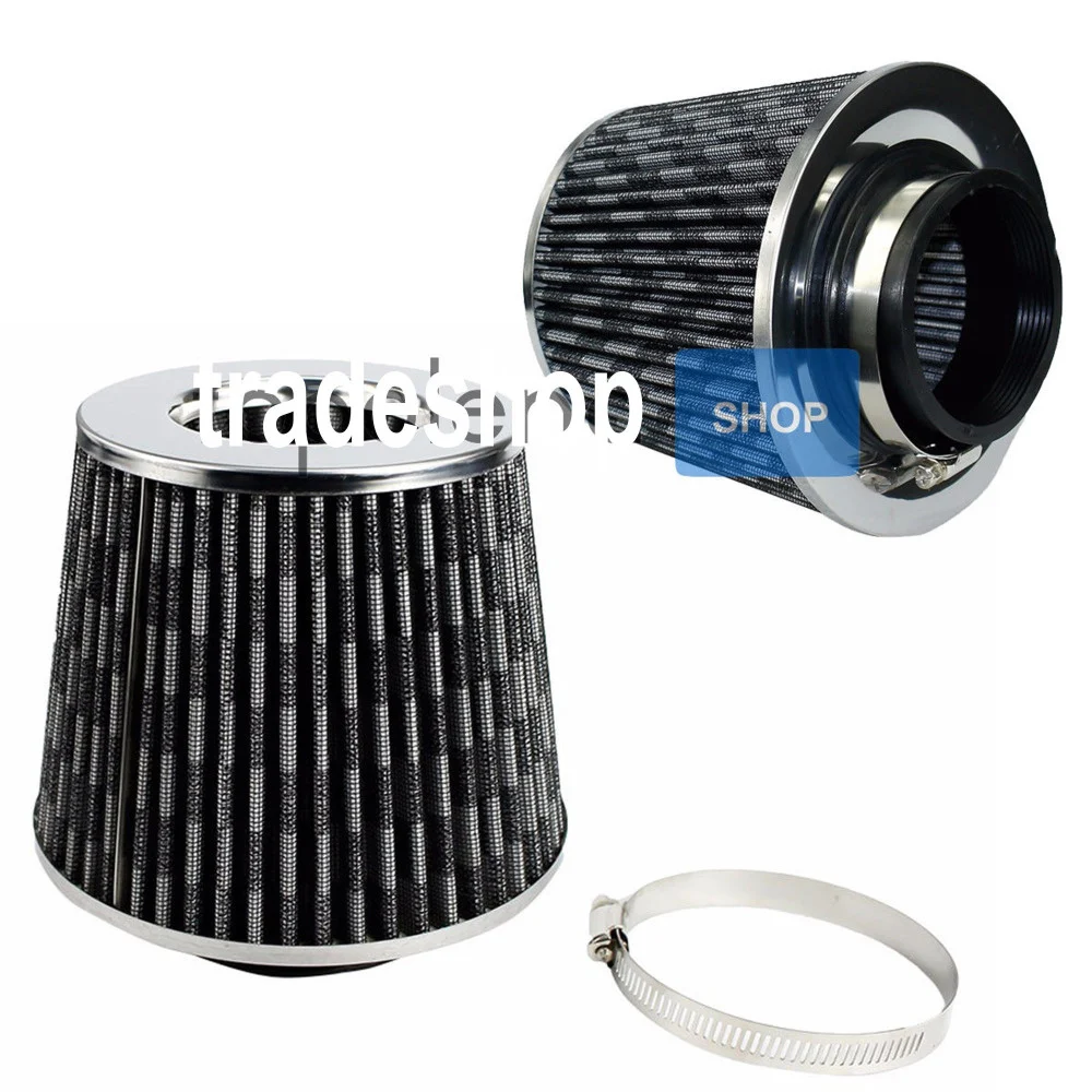 FILTRO ARIA SPORTIVO ASPIRAZIONE TUNING UNIVERSALE CONICO AUTO MORSETTO 9CM - TrAdE Shop Traesio