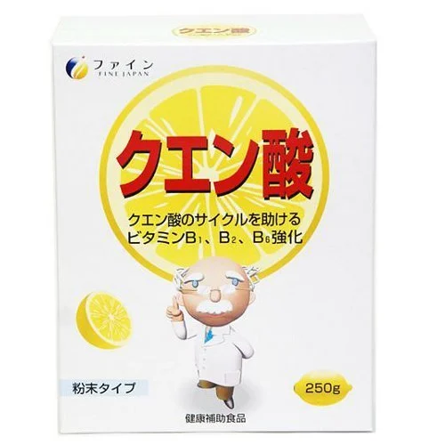 Fine Integratore Acido Citrico con Vitamine C B1 B2 B6 250 g Giappone - FINE JAPAN