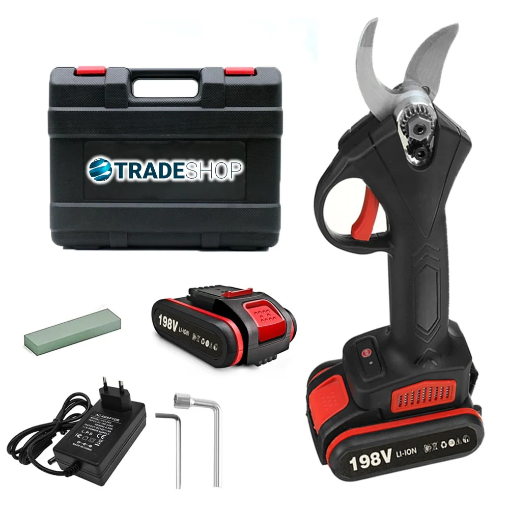 FORBICE DA POTATURA A BATTERIA CESOIA TRONCA RAMI 24V CORDLESS 2 BATTERIE 1.0AH - TrAdE Shop Traesio