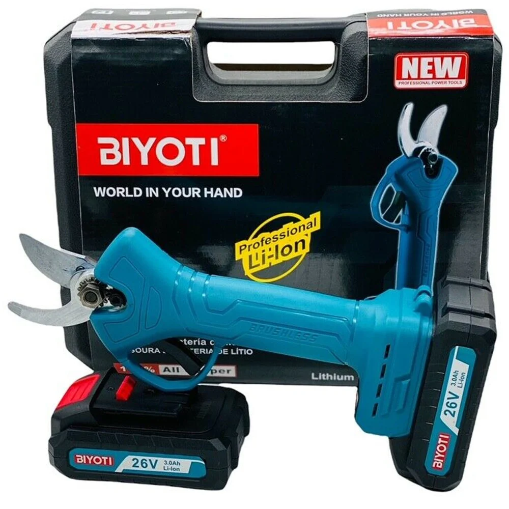FORBICE DA POTATURA A BATTERIA CESOIA TRONCA RAMI 26V CORDLESS 2 BATTERIE 3.0AH - TrAdE Shop Traesio