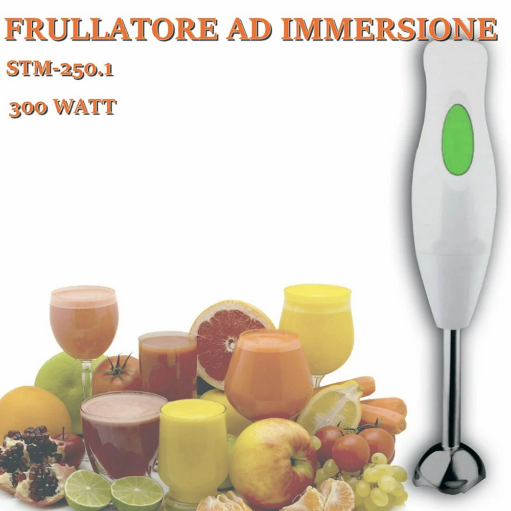 FRULLATORE AD IMMERSIONE MIXER LAME ACCIAIO INOX MINIPIMER SBATTITORE TRITATUTTO - TrAdE Shop Traesio