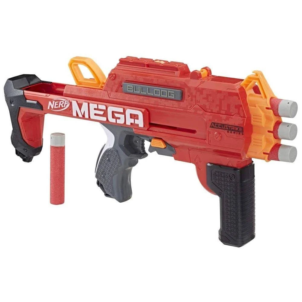 FUCILE GIOCATTOLO BAMBINI N-STRIKE MEGA BULLDOG CON 3 MUNIZIONI ACCUSTRIKE