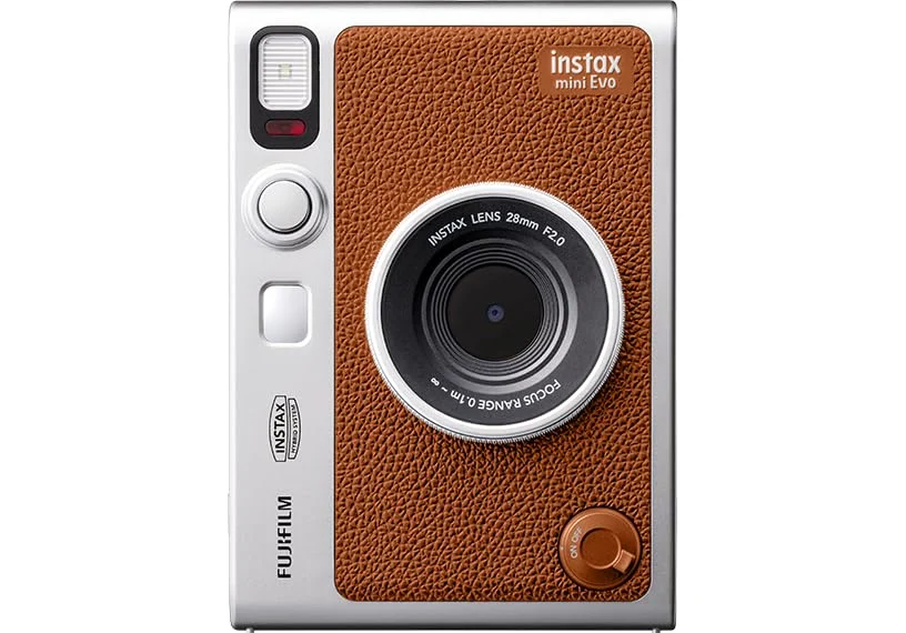FUJIFILM 2023 Instax Mini Cheki Evo Hybrid Instant Camera Brown Type-C Model