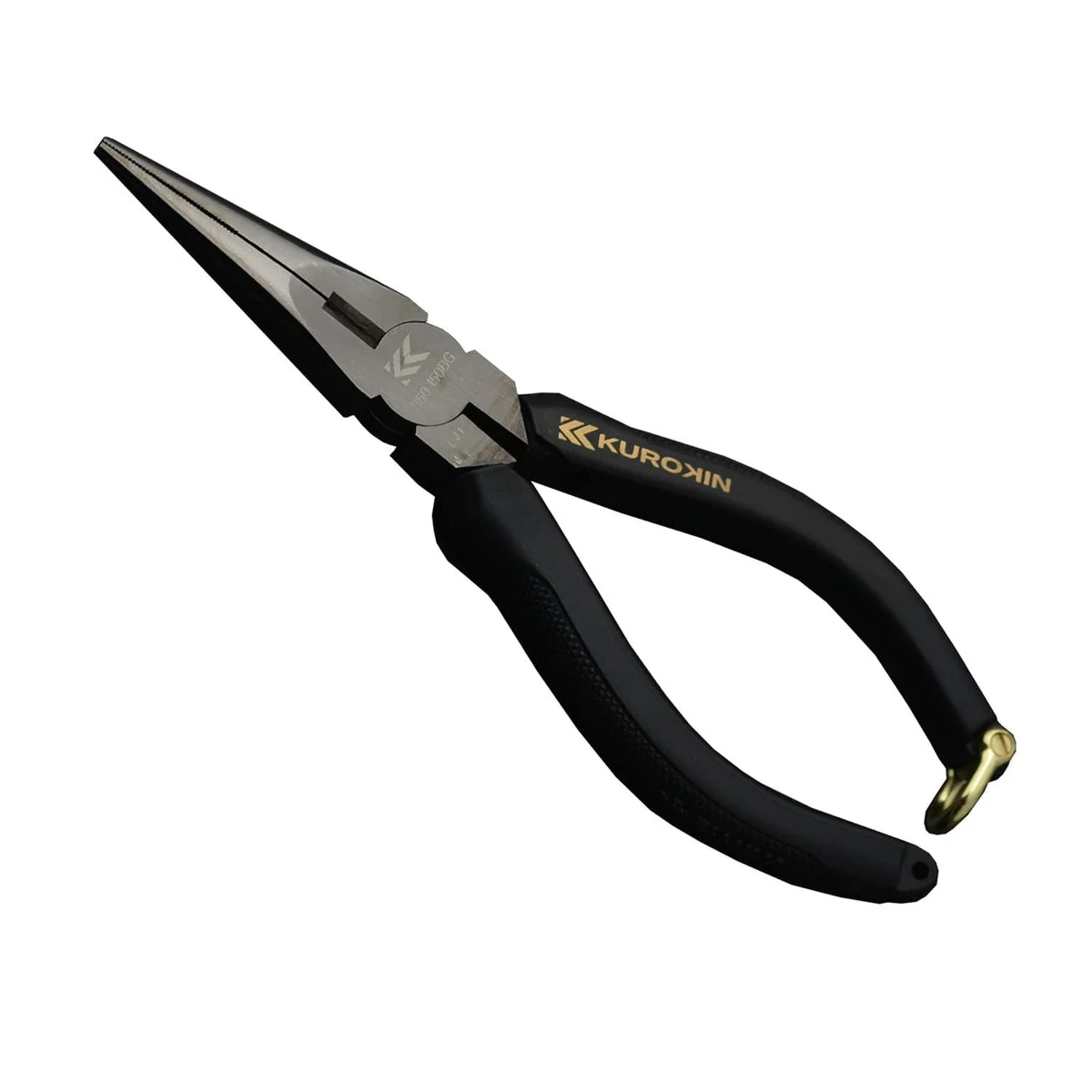 FUJIYA Pinze Radio Professionali Antiscivolo Punta Ovale 350-150BG Nero Oro