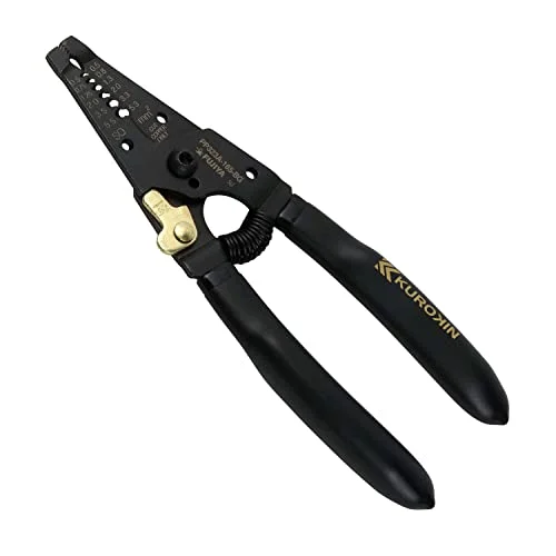 Fujiya Wire Stripper Type A 165mm with Spring PP323A-165-BG Black