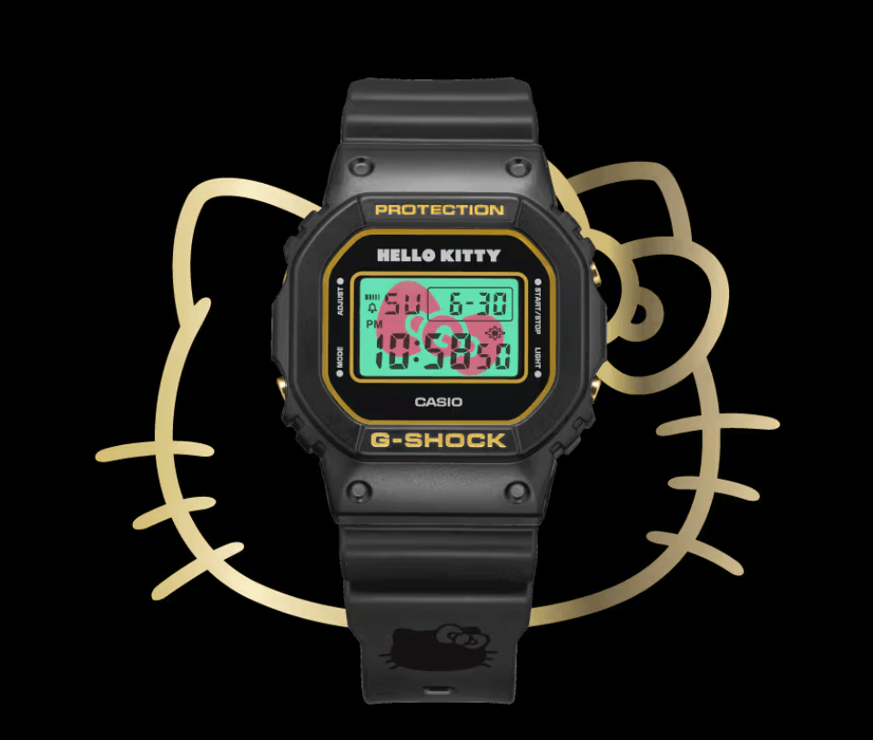 CASIO G-SHOCK Hello Kitty 50th Anniversary Collaboration DW-5600KT24-1JR Limited Black