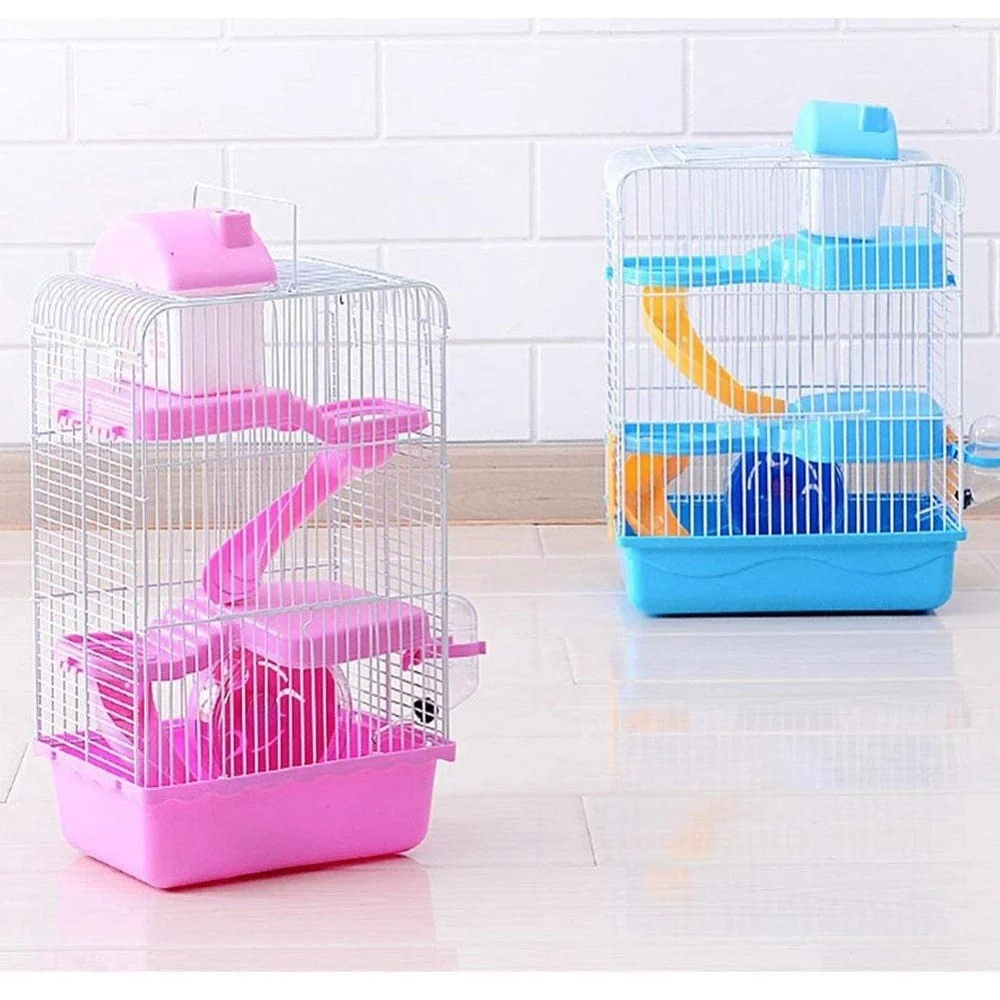 GABBIA PER CRICETI CRICETO PORTATILE CASA A PIÙ LIVELLI IN PLASTICA 23X17X45 CM - TrAdE Shop Traesio