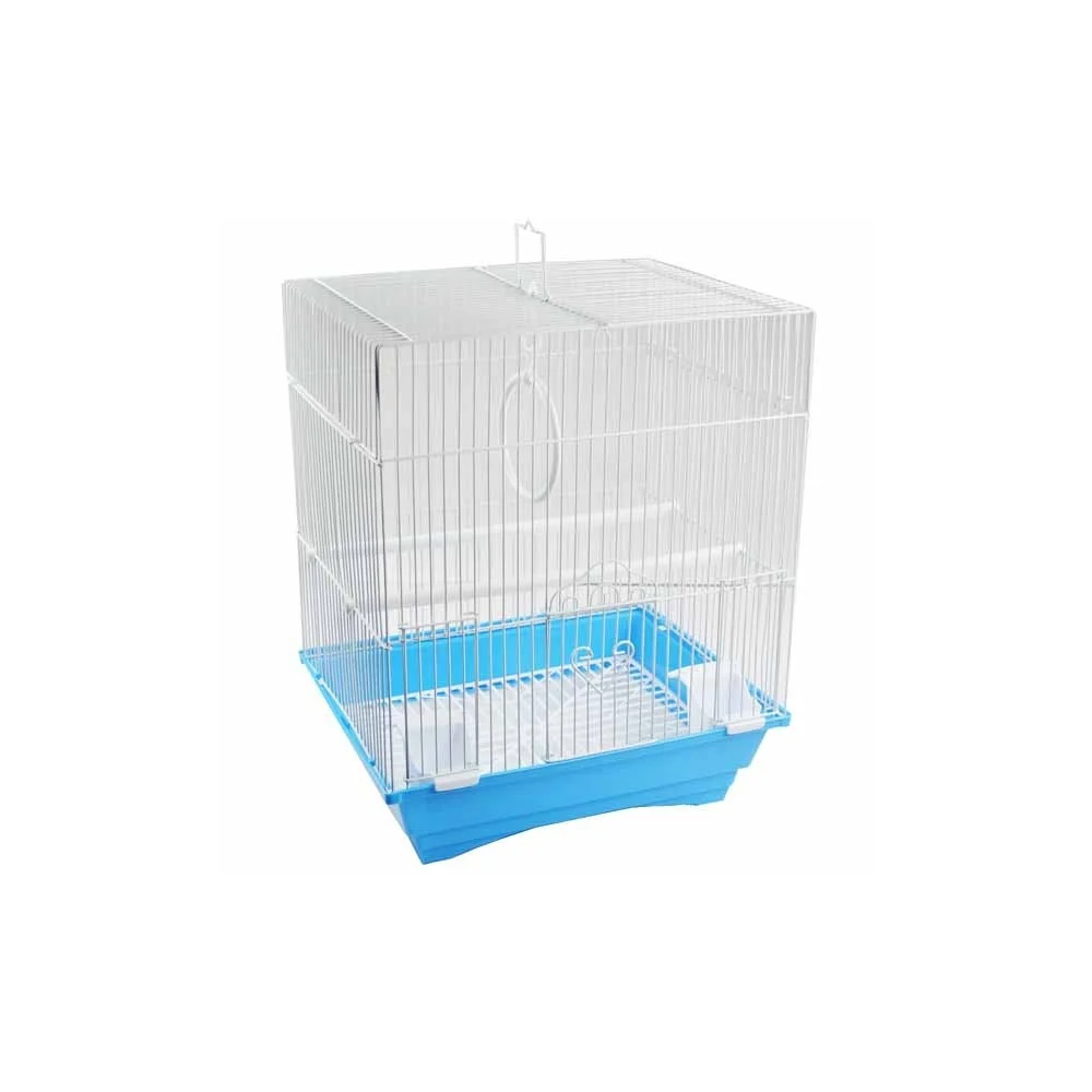 GABBIA PER UCCELLI GABBIETTA CANARINI COLORI ASSORTITI 42X27X32 CM QUADRATA - TrAdE Shop Traesio