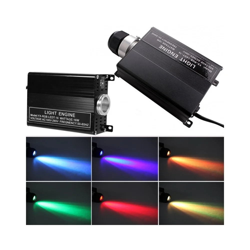 GENERATORE LUCE LED RGB 16W 4 COMANDI PER FIBRA OTTICA CIELO STELLATO PUNTI LUCE - TrAdE Shop Traesio