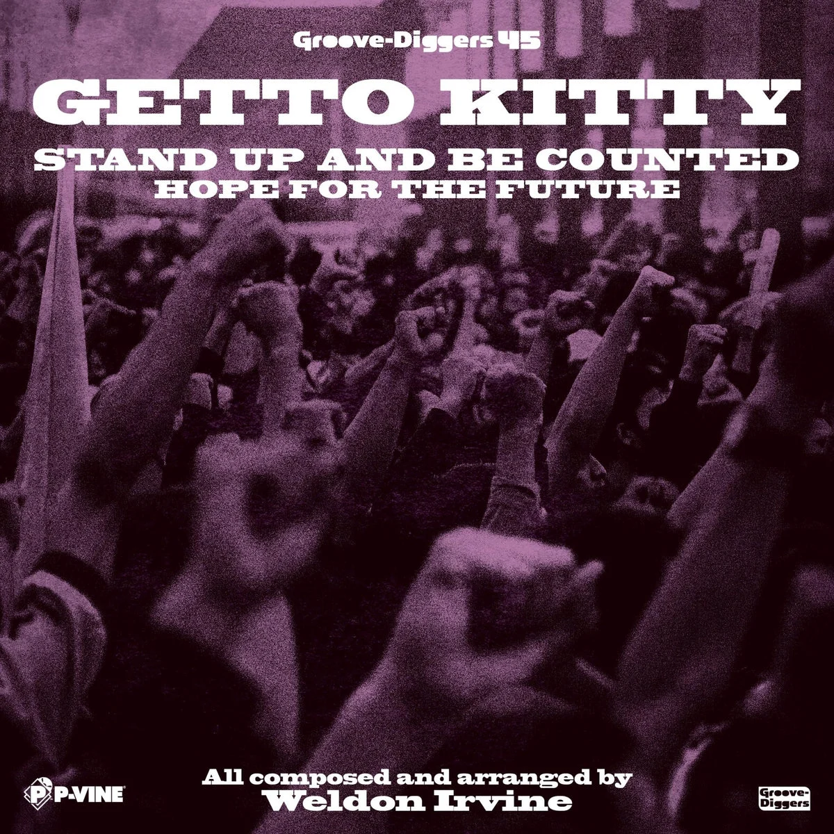 Ghetto Kitty Stand Up and Be Counted / Hope for the Future 7” Vinile Nero Obi Analog LP - Getto Kitty