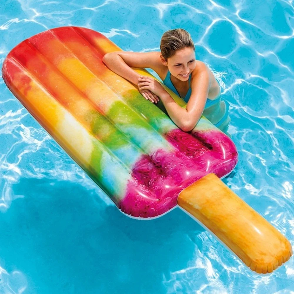 GHIACCIOLO GELATO MATERASSINO ISOLA GONFIABILE MARE PISCINA 191 X 76 CM - TrAdE Shop Traesio