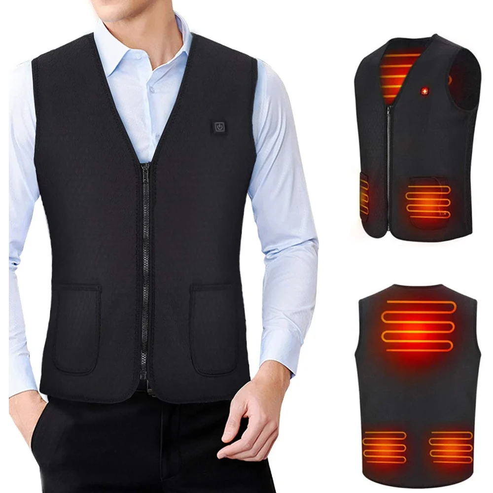GILET GIUBOTTO RISCALDANTE USB RISCALDATO GIACCA TERMICA UNISEX RISCALDAMENTO - TrAdE Shop Traesio