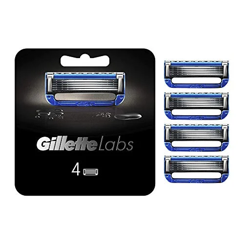Gillette Labs Rasoio Laser Riscaldato Sostituzione Lame (4 Lame) Uomo