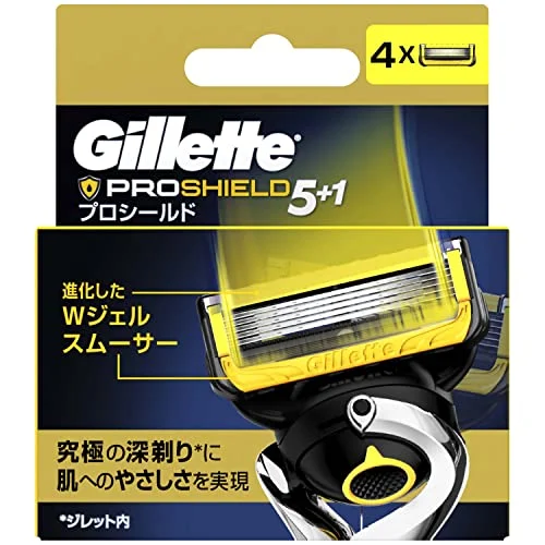 Gillette Pro Shield Men's Razor Blade Refill Cartridges 4pcs