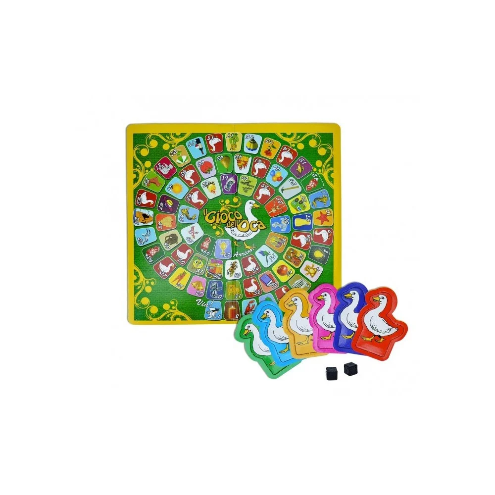 GIOCO DA TAVOLO IL GIOCO DELL'OCA CON DADI E PEDINE EDIZIONE CIGIOKI 3+ - TrAdE Shop Traesio