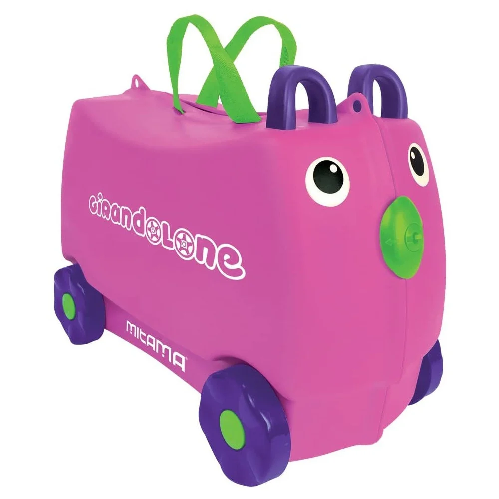 GIOCO GIRANDOLONE VALIGIA CON PENNARELLI STICKERS GIOCO MEMO CARTE MITAMA ROSA - TrAdE Shop Traesio