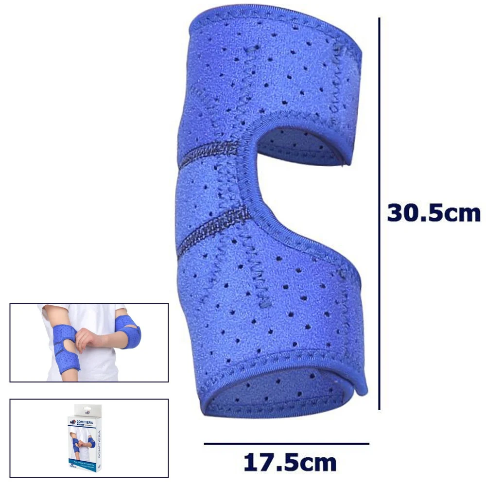 GOMITIERA FASCIA ELASTICA SUPPORTO TUTORE PER GOMITO ANALLERGICO BAMBINI BLU M - TrAdE Shop Traesio